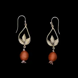 Pomegranate Earrings - Tear Drop
