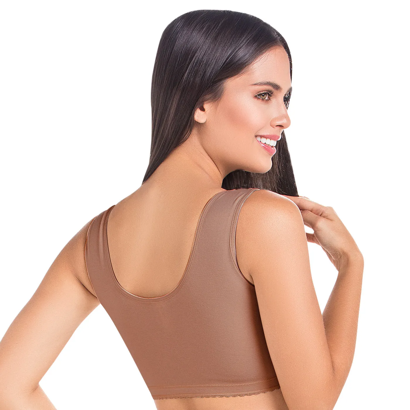 Post Surgical Compression Bra Low compression, High-back design & Wide straps Maria E 9304