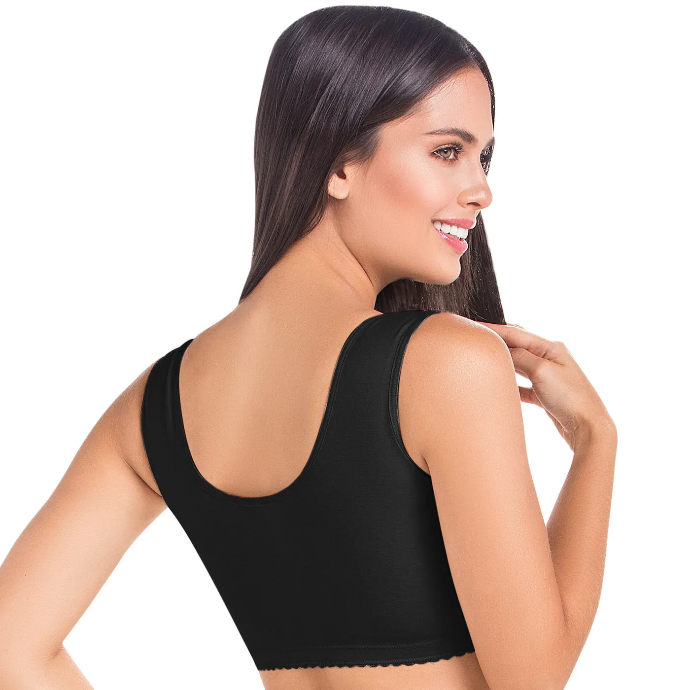 Post Surgical Compression Bra Low compression, High-back design & Wide straps Maria E 9304