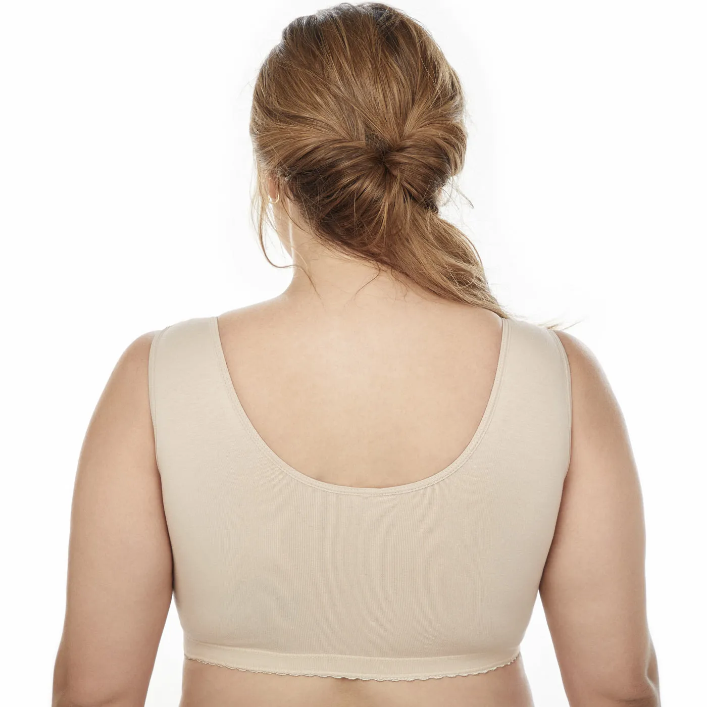 Post Surgical Compression Bra Low compression, High-back design & Wide straps Maria E 9304