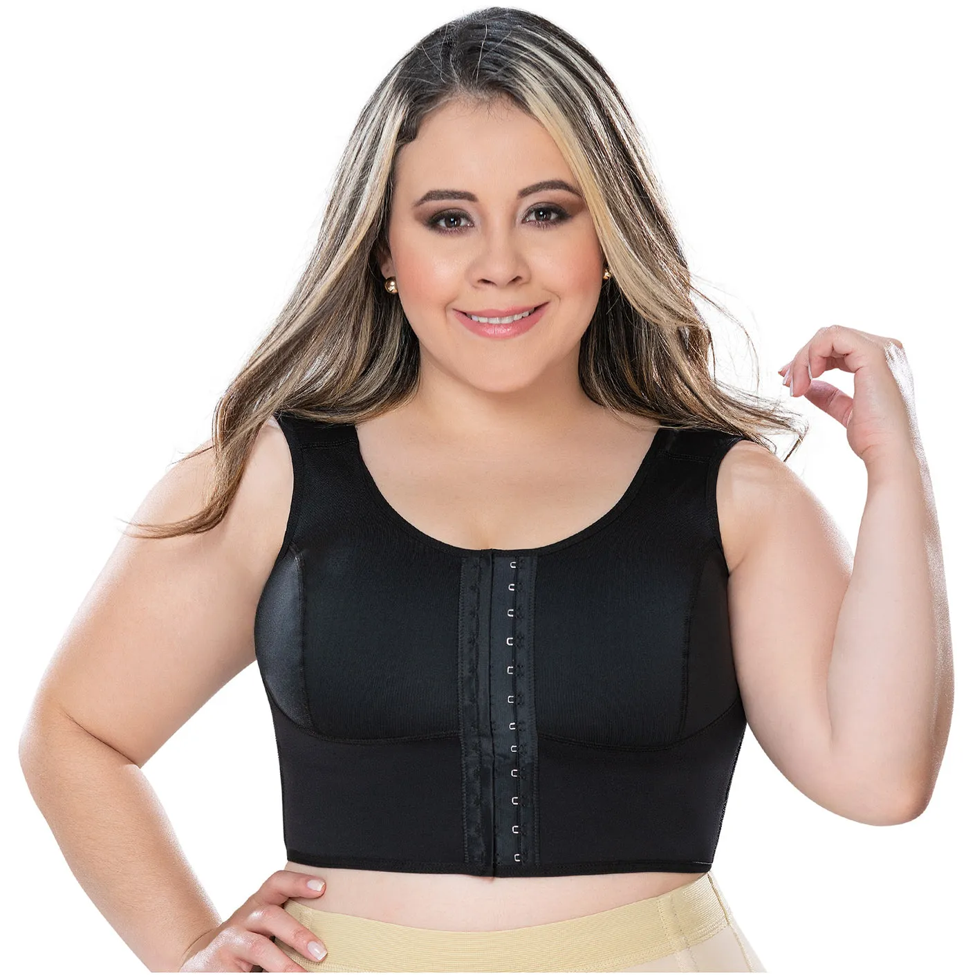 Post Surgical Compression Bra with Hook and eye closure Breast support and enhancement. MYD 0019