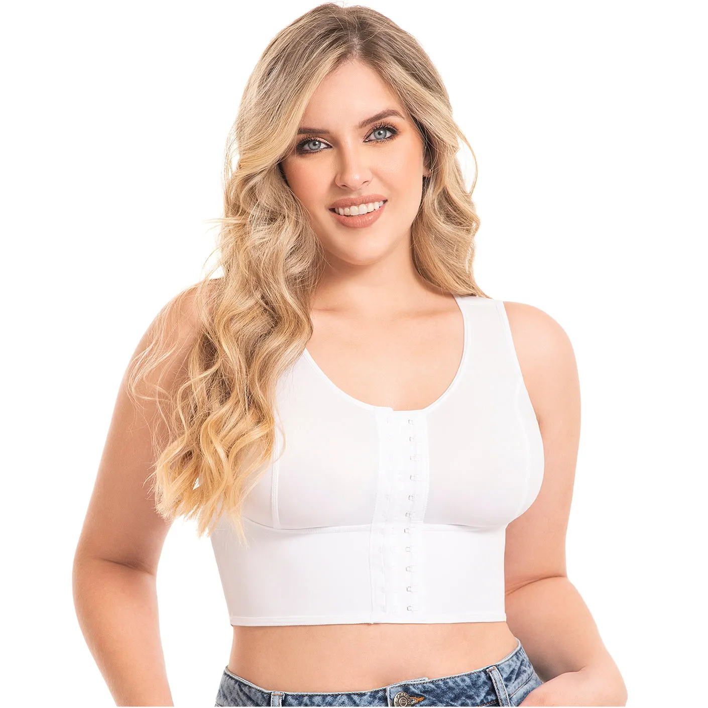 Post Surgical Compression Bra with Hook and eye closure Breast support and enhancement. MYD 0019