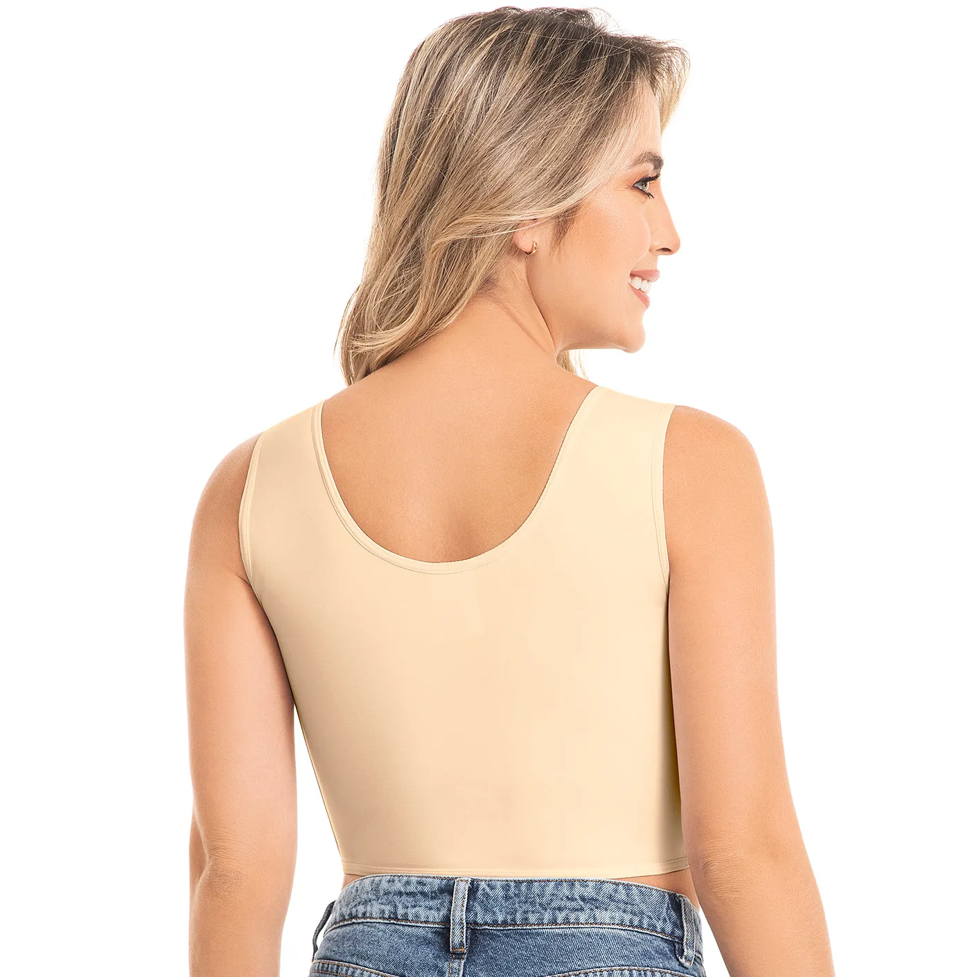 Post Surgical Compression Bra with Hook and eye closure Breast support and enhancement. MYD 0019