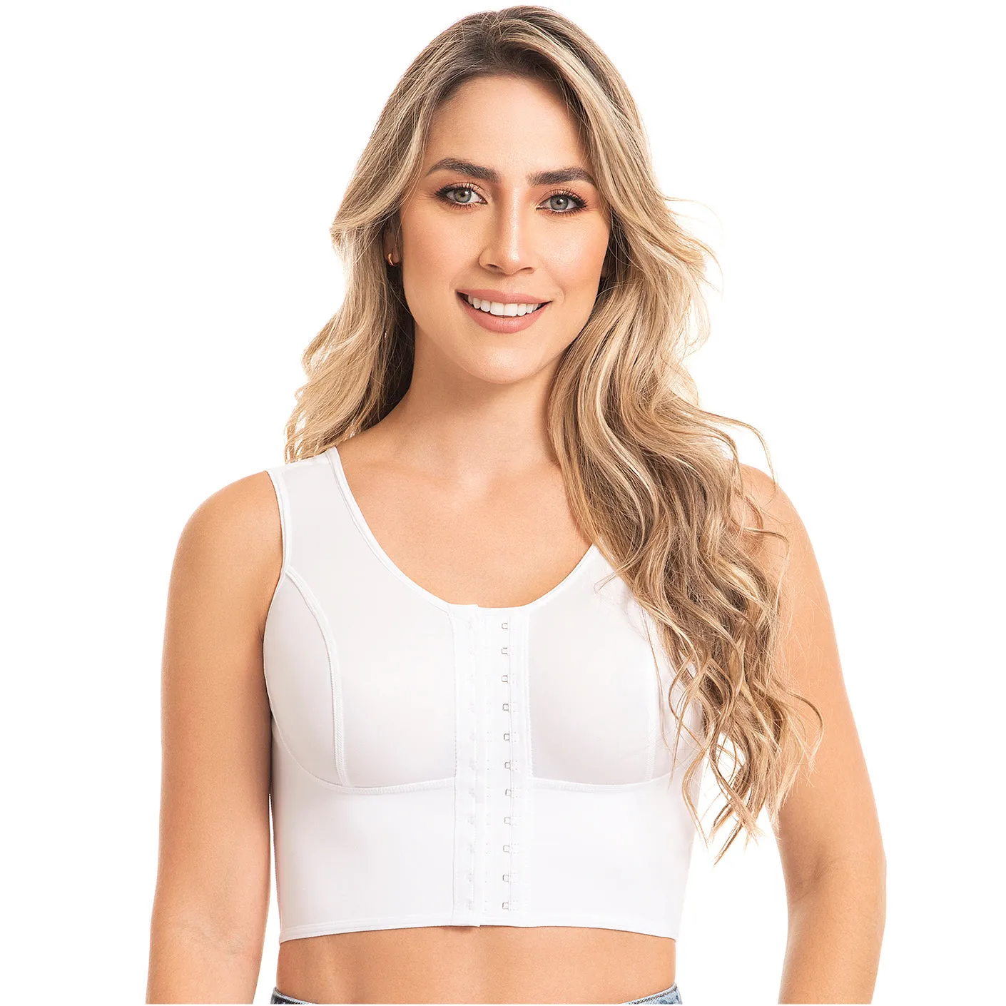 Post Surgical Compression Bra with Hook and eye closure Breast support and enhancement. MYD 0019