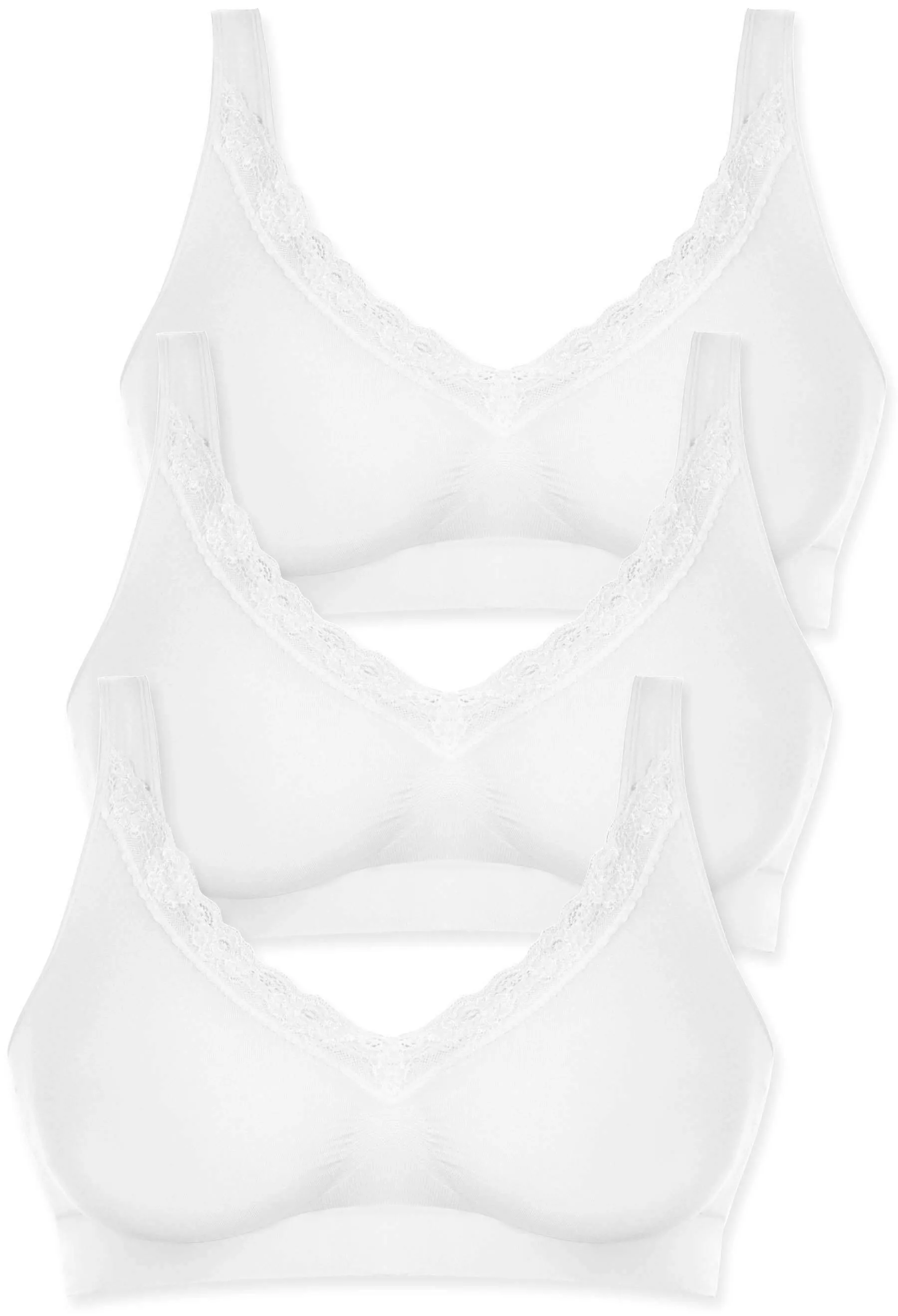 Pregnancy Cotton Rich Pull On Sleep Bra - 3 Pack