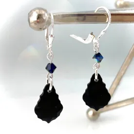 "Fancy Royals" (Black) Earrings