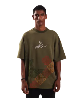 "SHAPESHIFTER" BLOCKPRINT T SHIRT