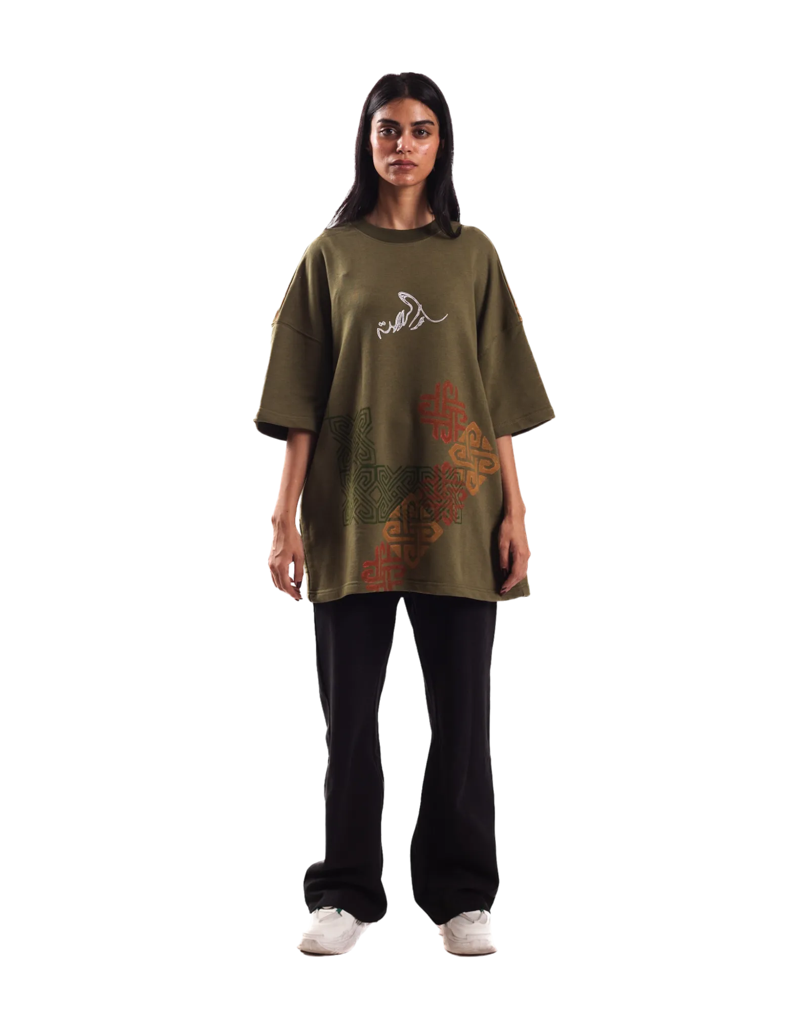 "SHAPESHIFTER" BLOCKPRINT T SHIRT