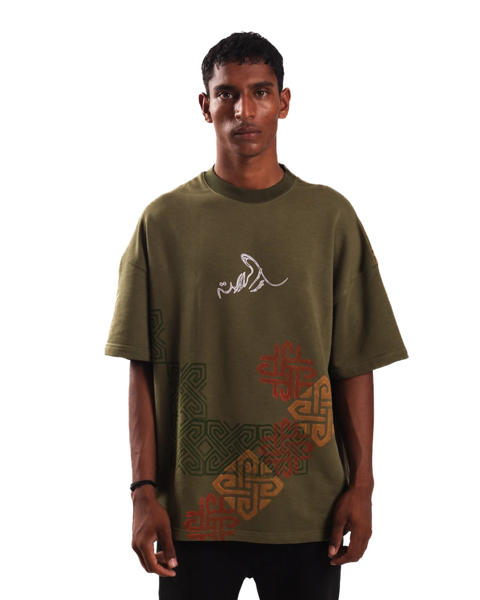 "SHAPESHIFTER" BLOCKPRINT T SHIRT