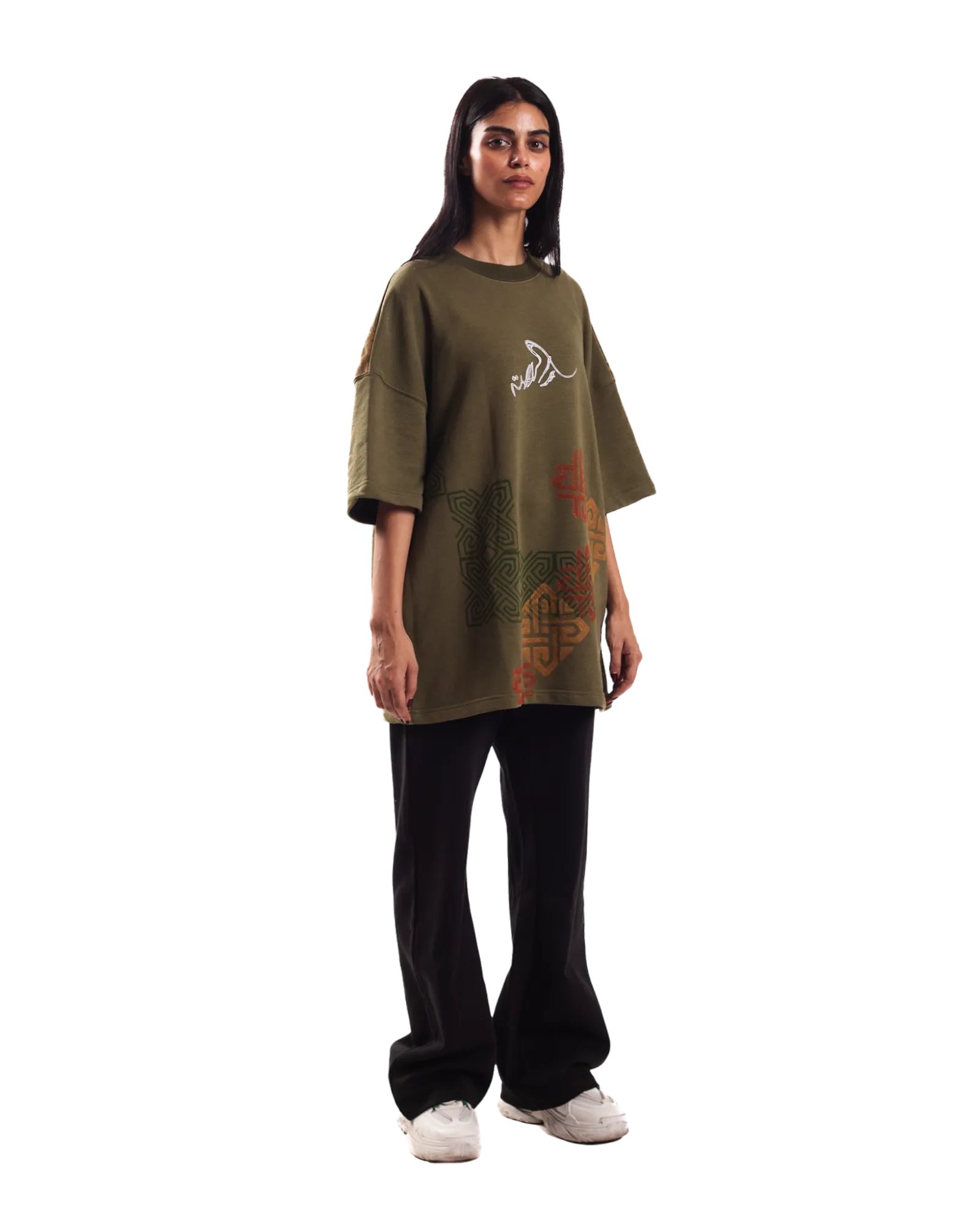 "SHAPESHIFTER" BLOCKPRINT T SHIRT