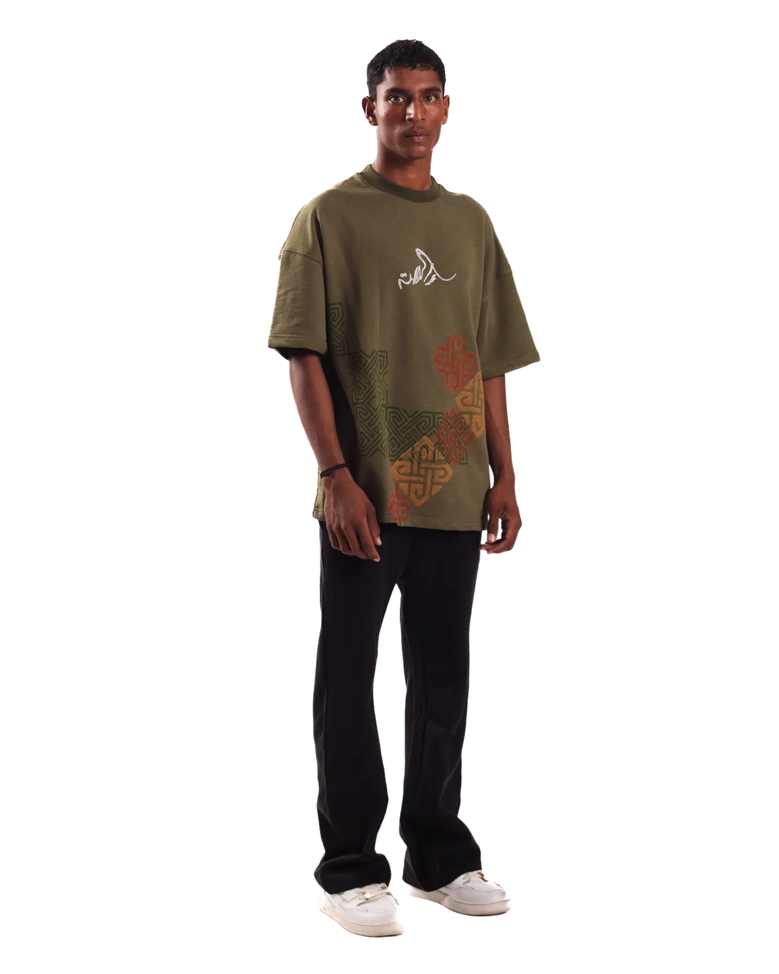 "SHAPESHIFTER" BLOCKPRINT T SHIRT