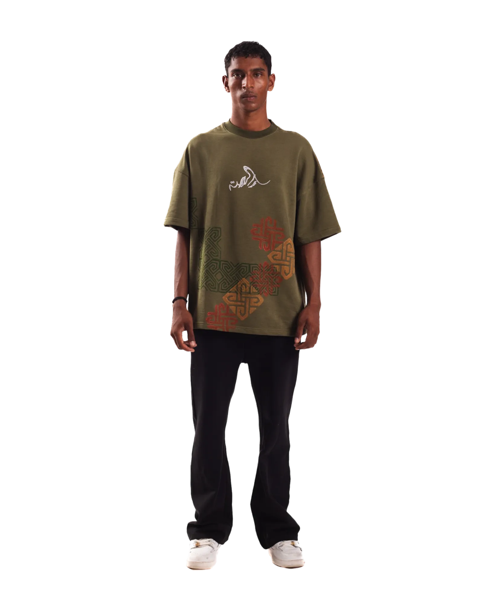 "SHAPESHIFTER" BLOCKPRINT T SHIRT
