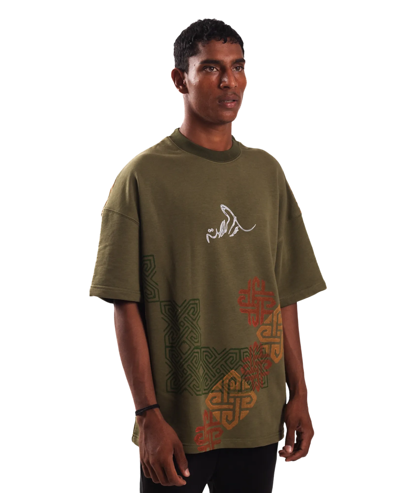 "SHAPESHIFTER" BLOCKPRINT T SHIRT
