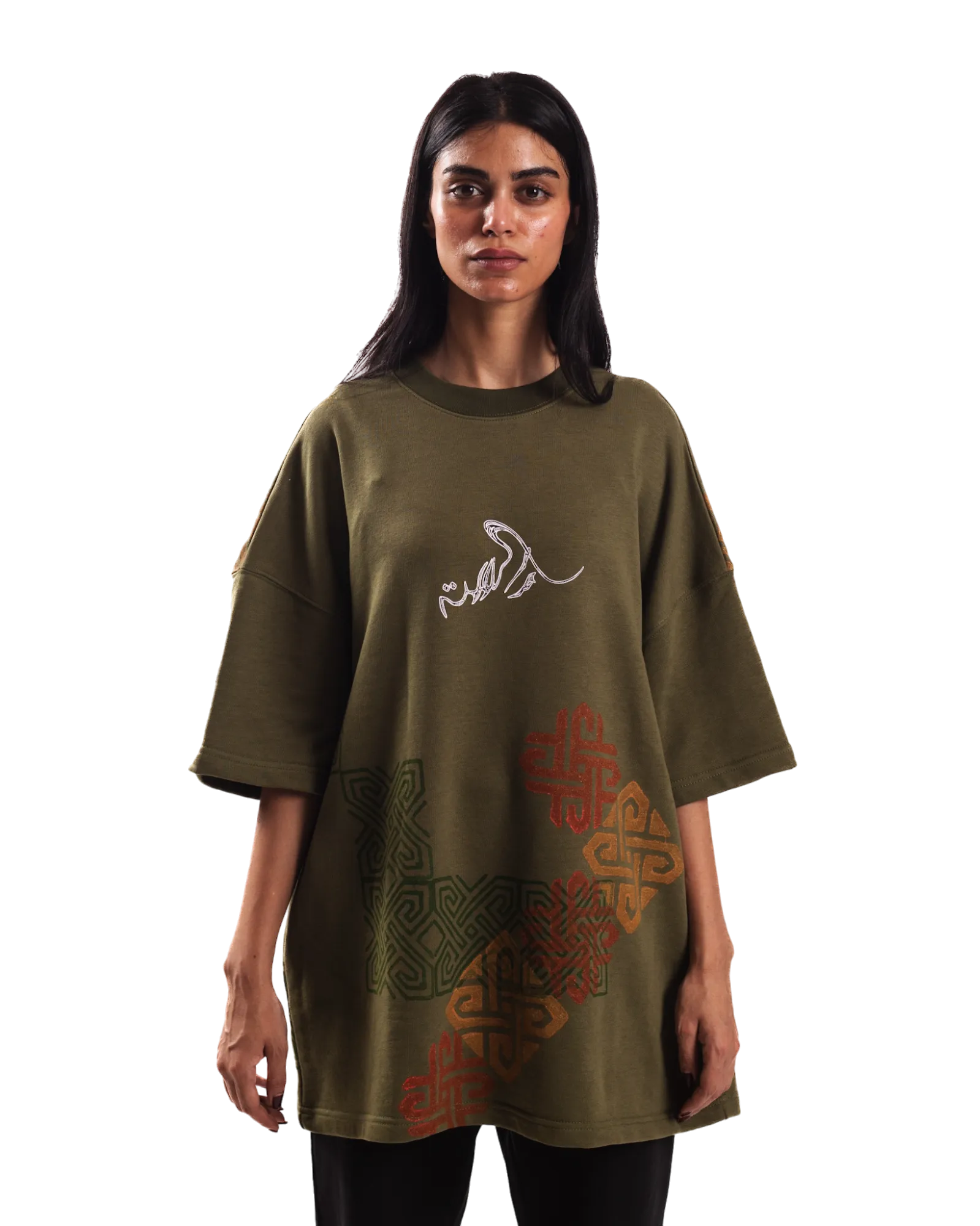 "SHAPESHIFTER" BLOCKPRINT T SHIRT
