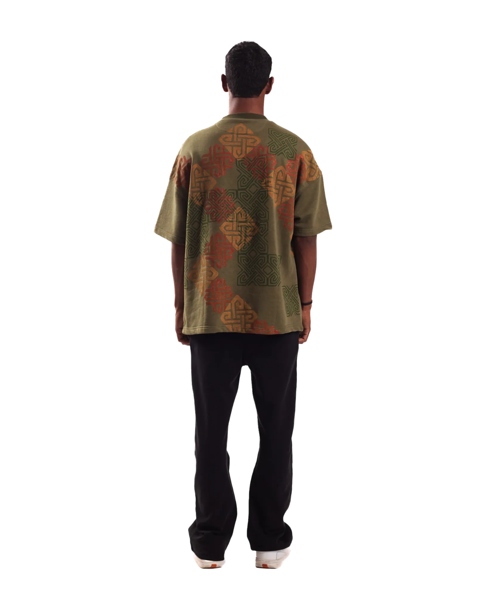 "SHAPESHIFTER" BLOCKPRINT T SHIRT