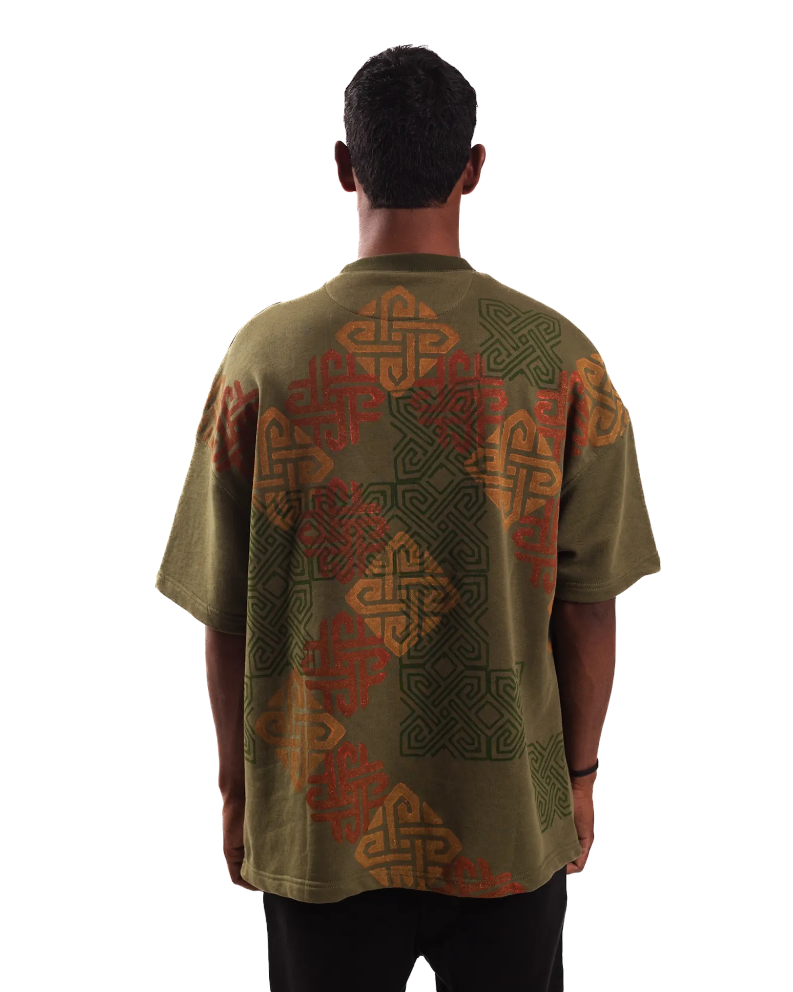"SHAPESHIFTER" BLOCKPRINT T SHIRT