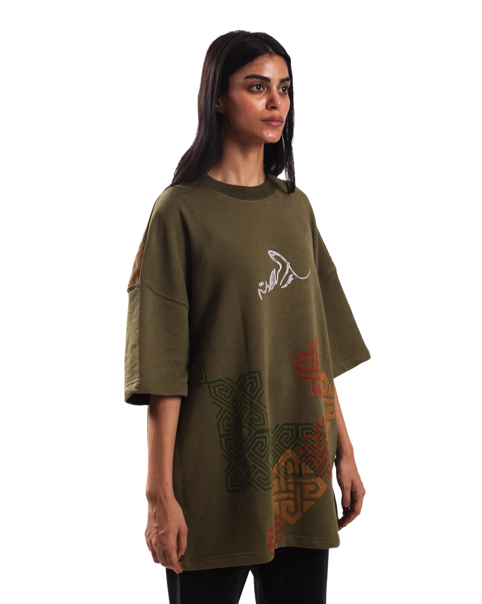 "SHAPESHIFTER" BLOCKPRINT T SHIRT