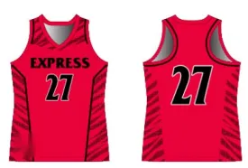Racerback Lacrosse Jersey Size Samples