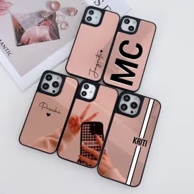 Reflective Mirror Customised Case for iPhone ( Rose Gold )