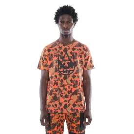 SHORT SLEEVE CREW NECK TEE "CAMO" IN CAMO ALL OVER PRINT