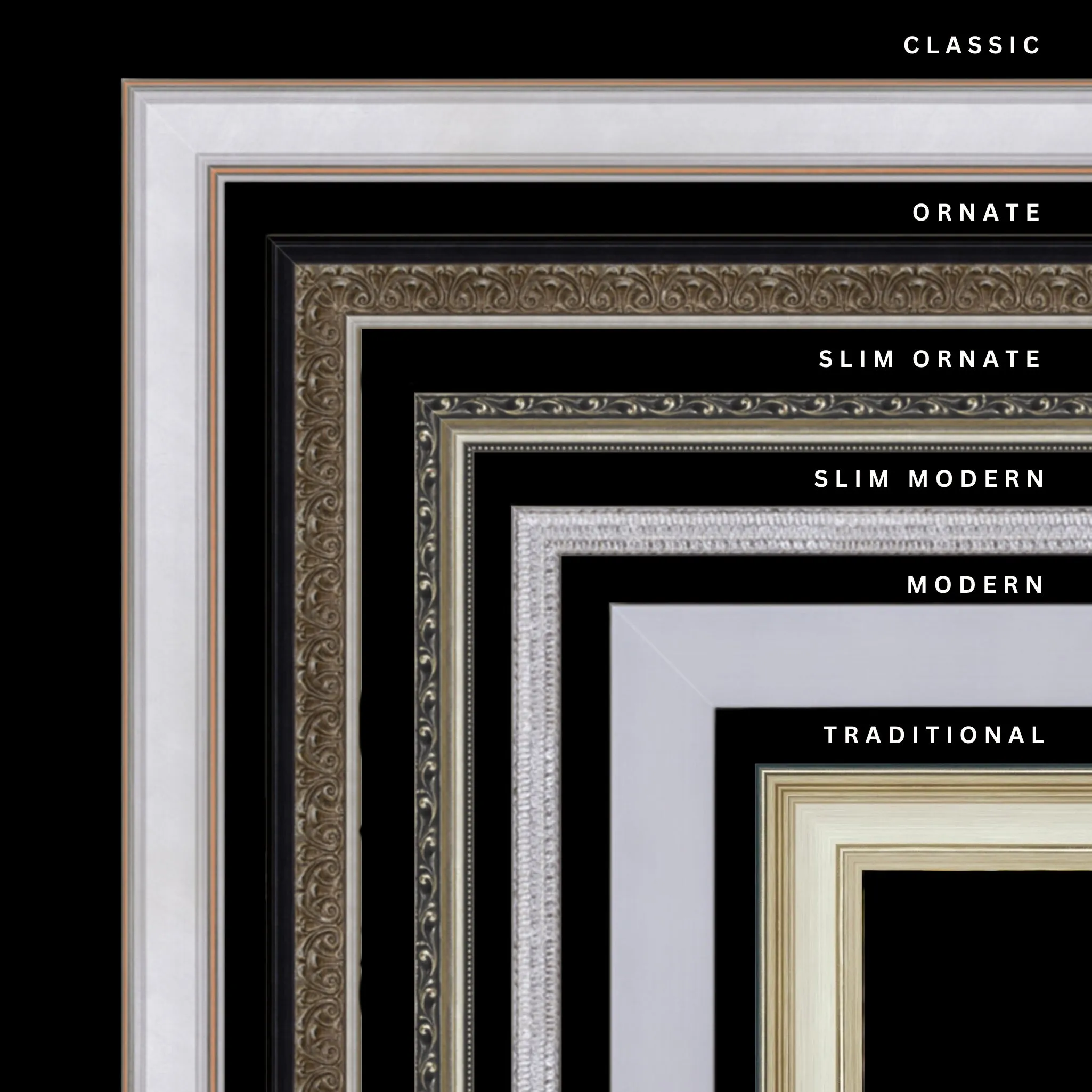 Silver 29x23 Picture Frame Ornate Traditional Classic Antique