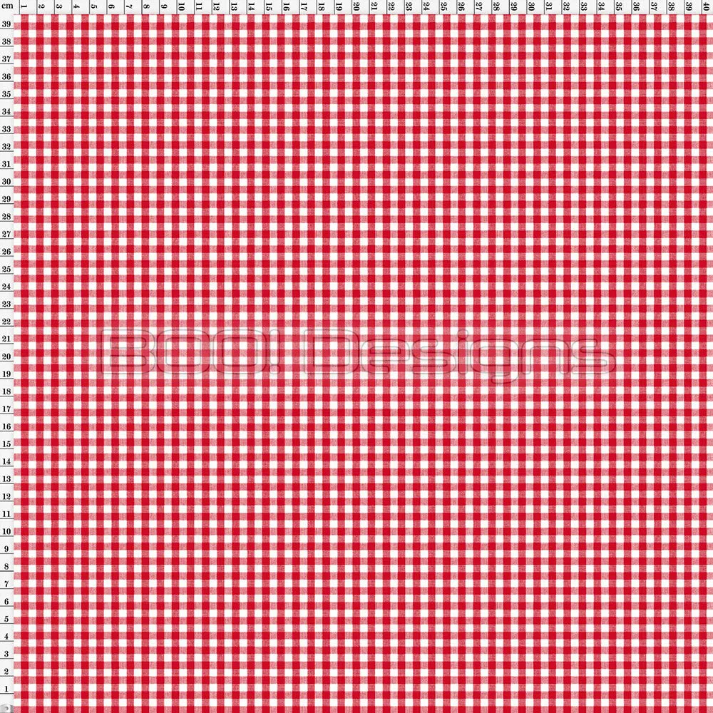 Spandex Gingham Red Small