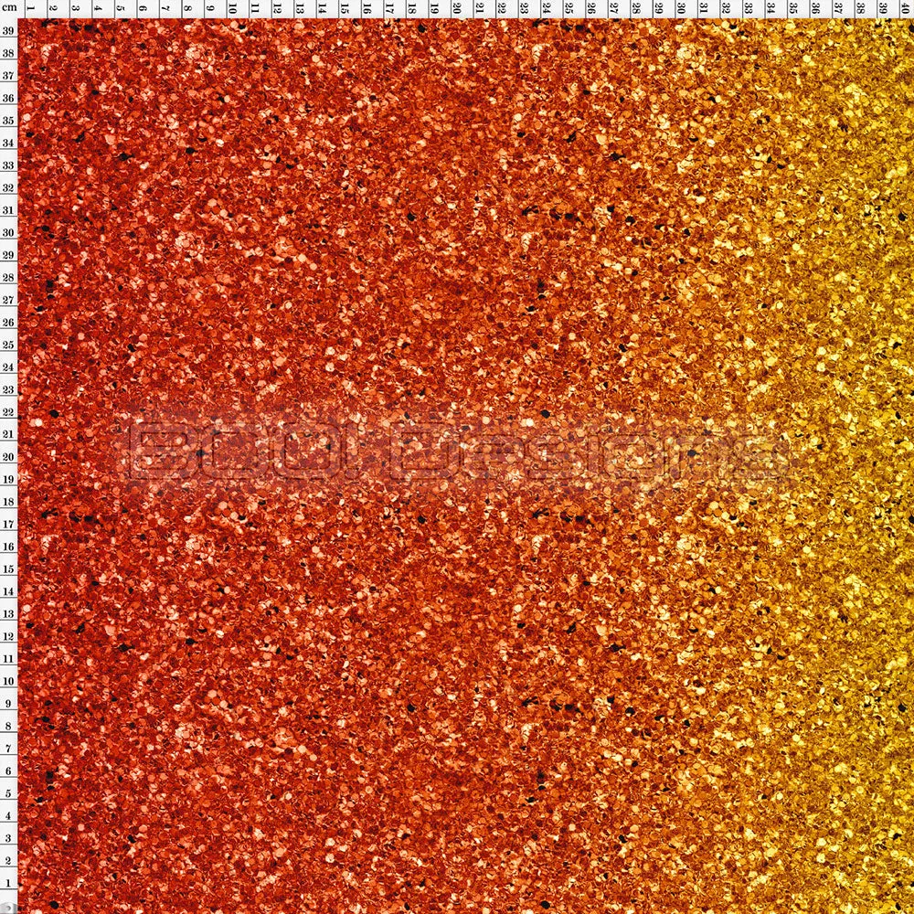 Spandex Glitz Ombre Orange
