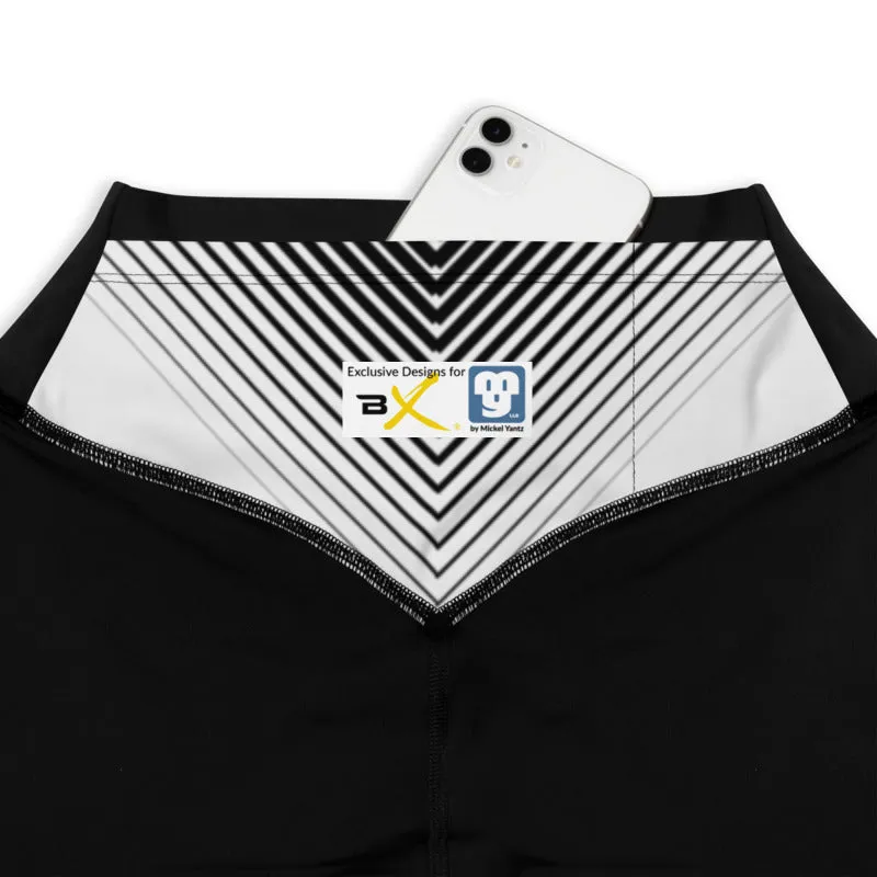 Striped Rockstar Compression Leggings
