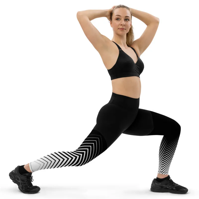 Striped Rockstar Compression Leggings