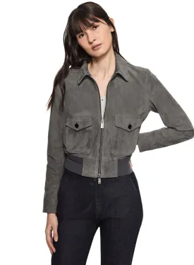 Suede Aviator Jacket