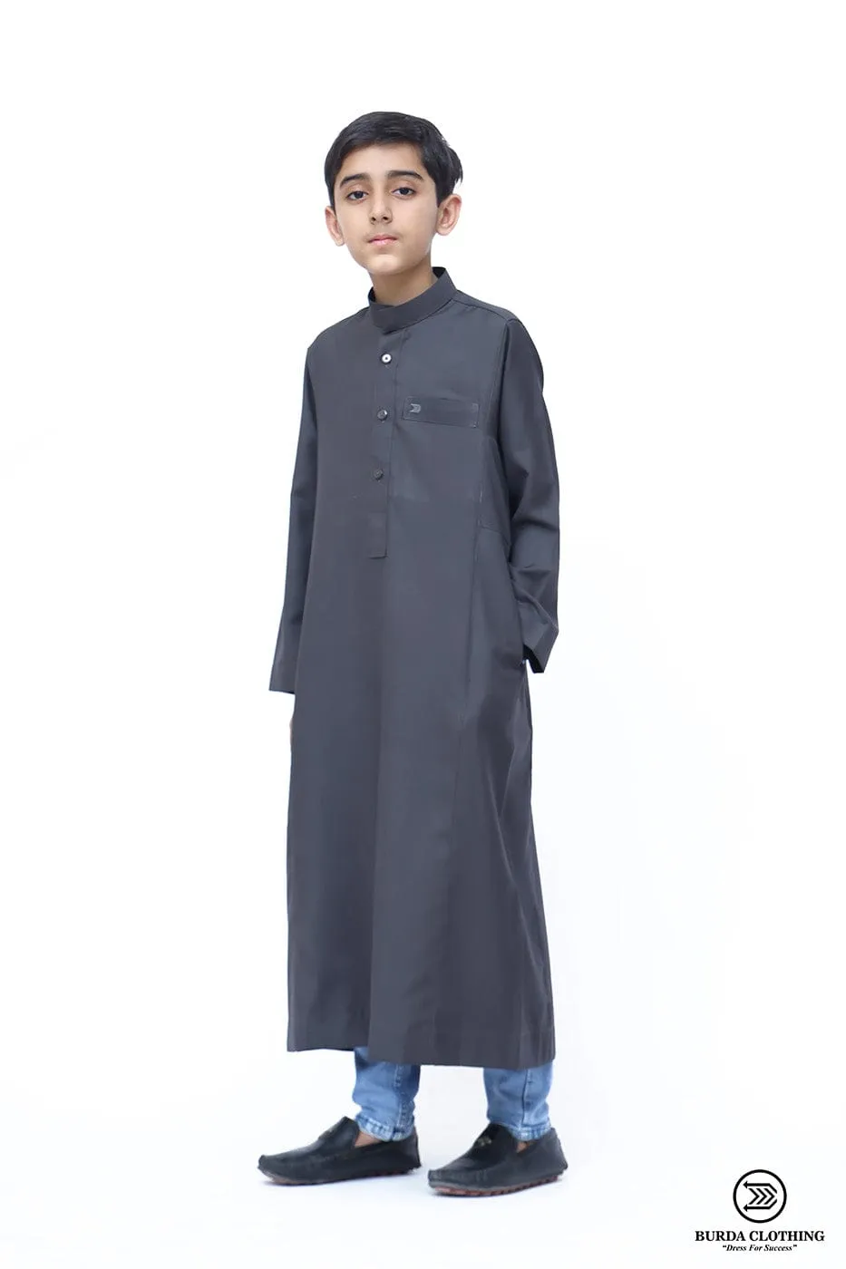 Supreme Kids Thobe Dark Gray ( Father& Son)
