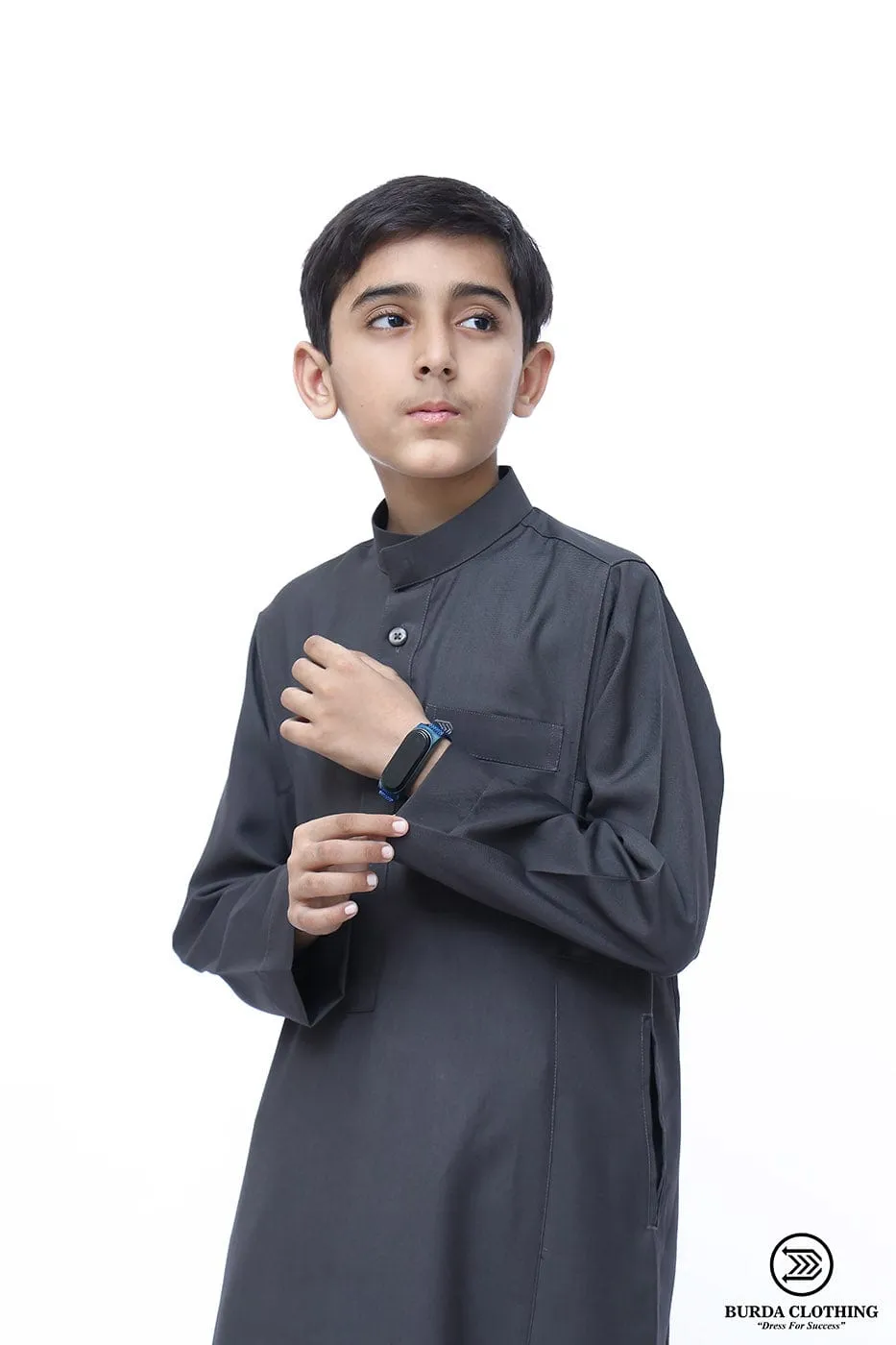 Supreme Kids Thobe Dark Gray ( Father& Son)