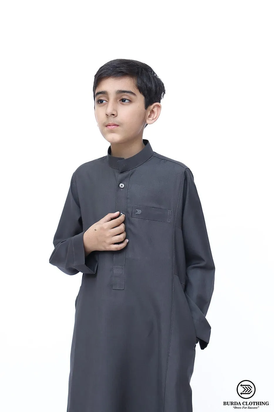 Supreme Kids Thobe Dark Gray ( Father& Son)