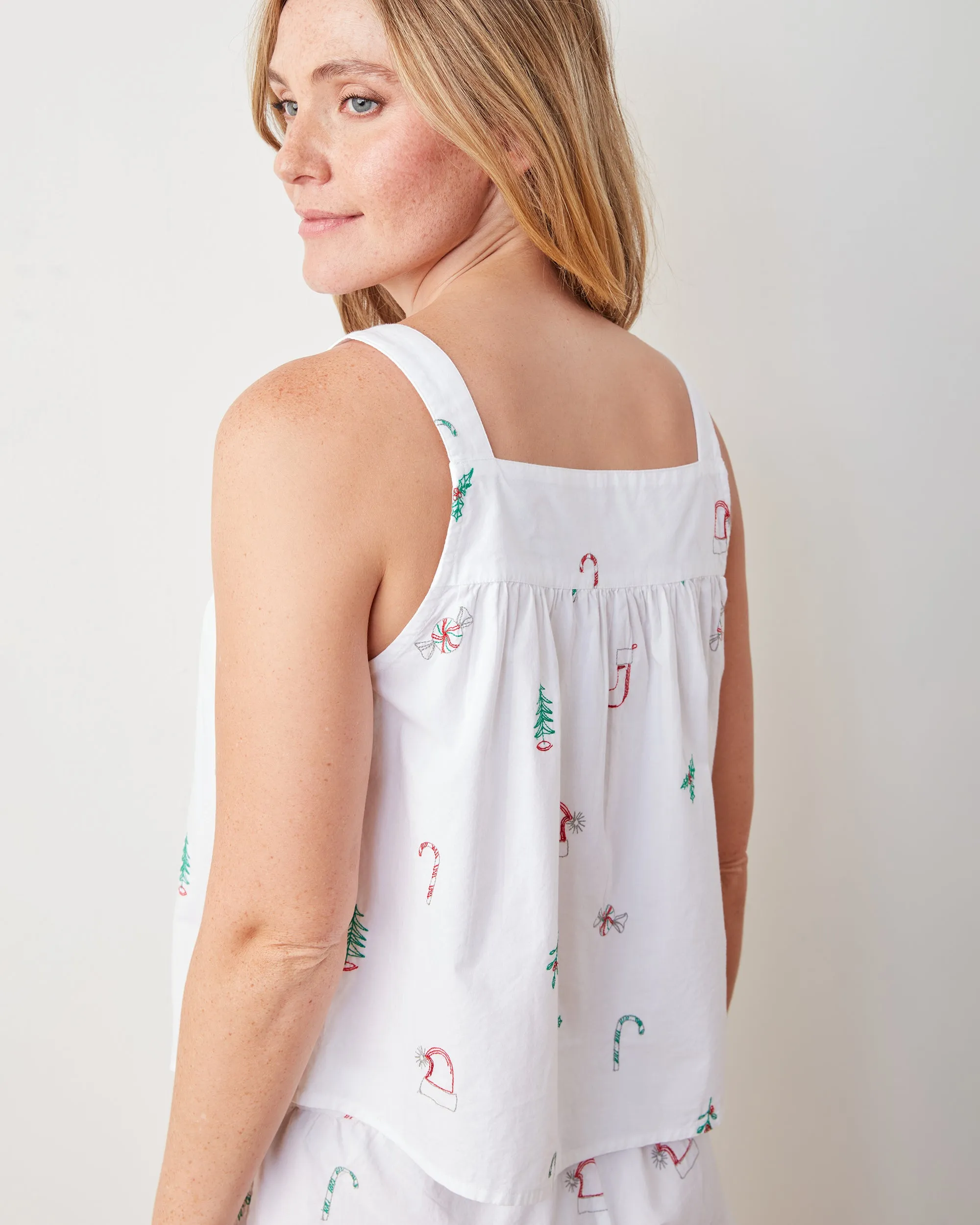 Sweet Wishes - Back to Bed Cropped Pant Set - Cloud