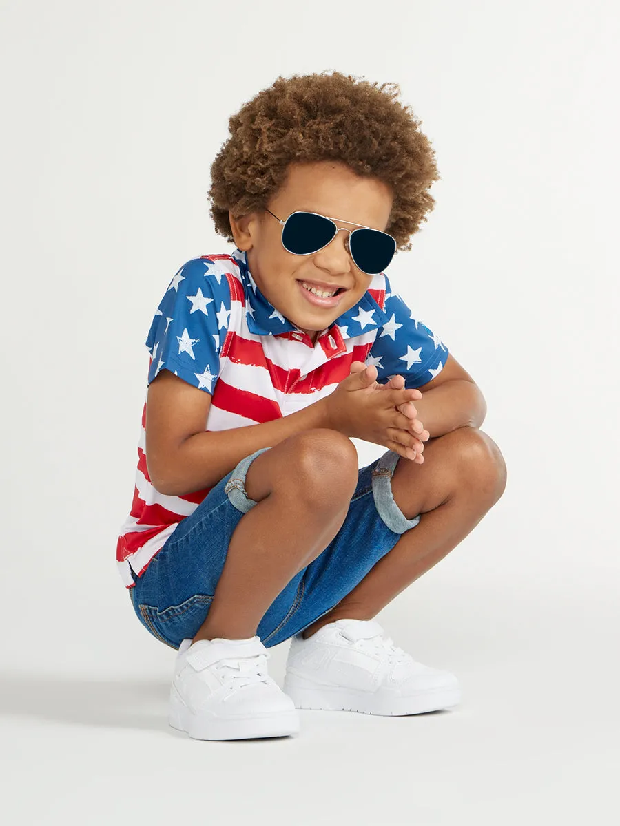 The Broad Stripes & Bright Stars (Little Kids Polo)