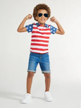 The Broad Stripes & Bright Stars (Little Kids Polo)