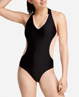 V-Neck Racerback Mesh Leotard