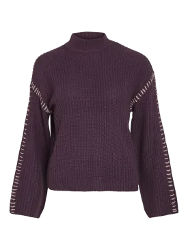 VISIGGA Pullover - Plum Perfect