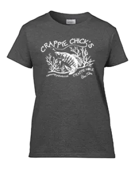 Women's Graphite Gray "Crappie Chick's" T-Shirt