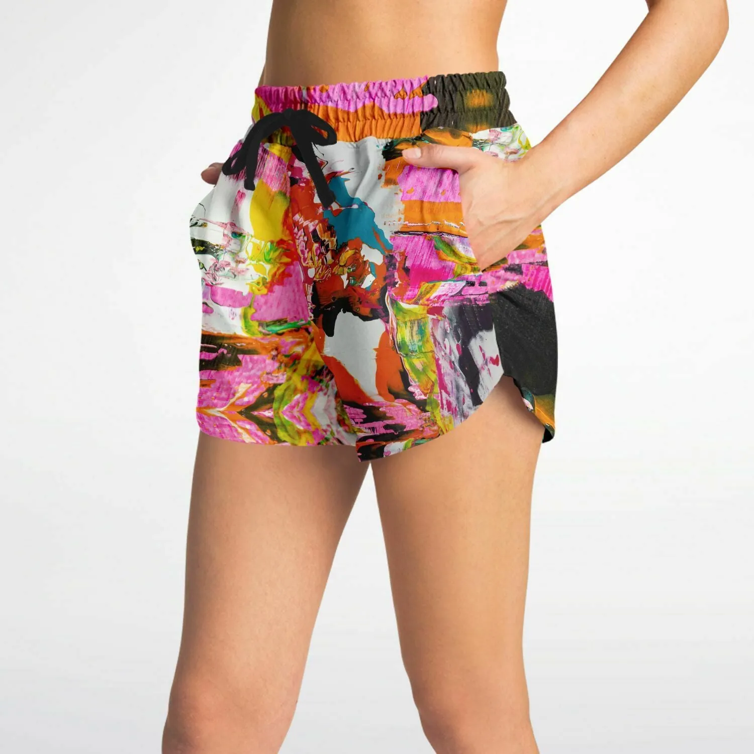Womens POUR PARTY Athletic Shorts