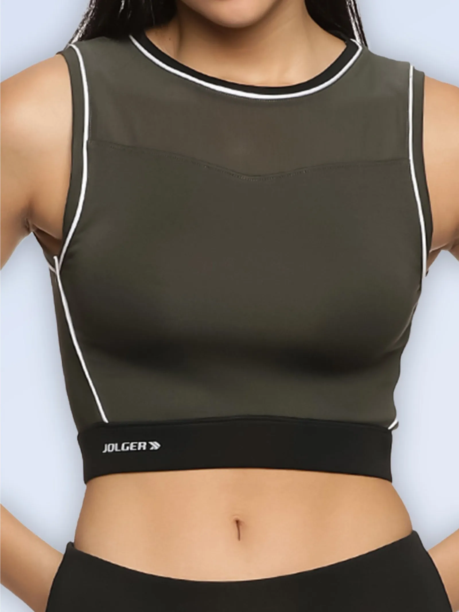 Women's Sleeveless Sports Crop Top