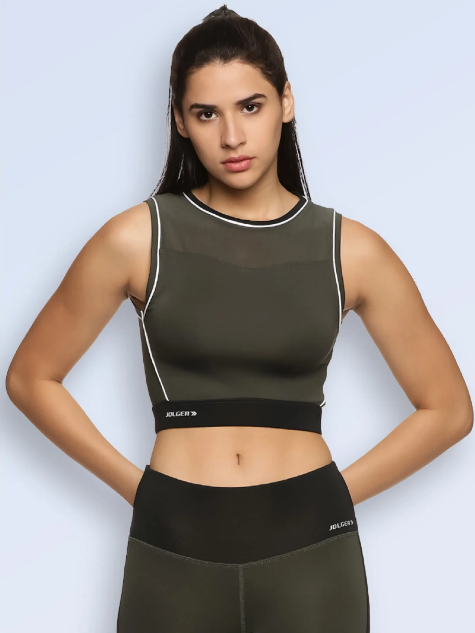 Women's Sleeveless Sports Crop Top