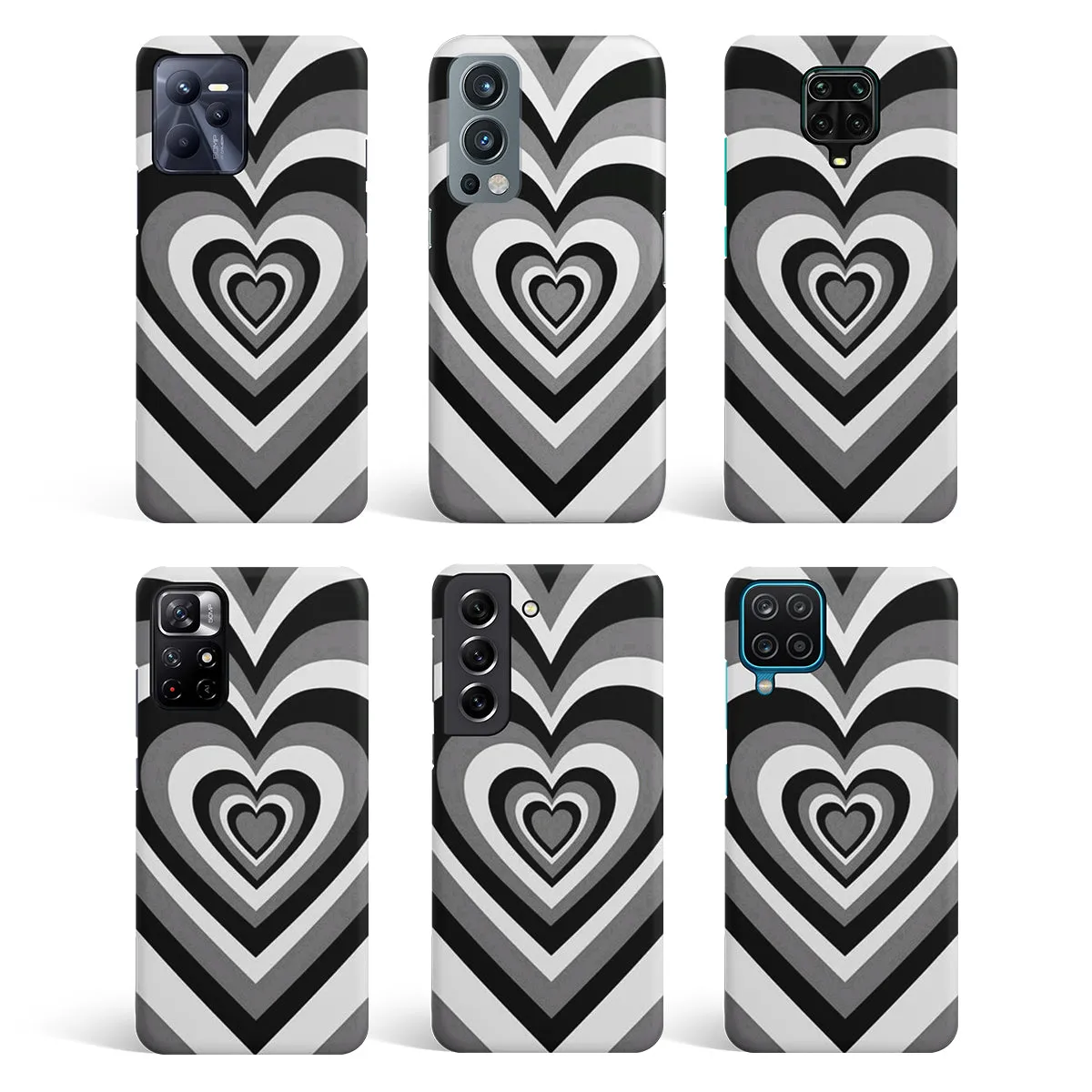 Y2K Black Hearts Phone Cover | Matte Case