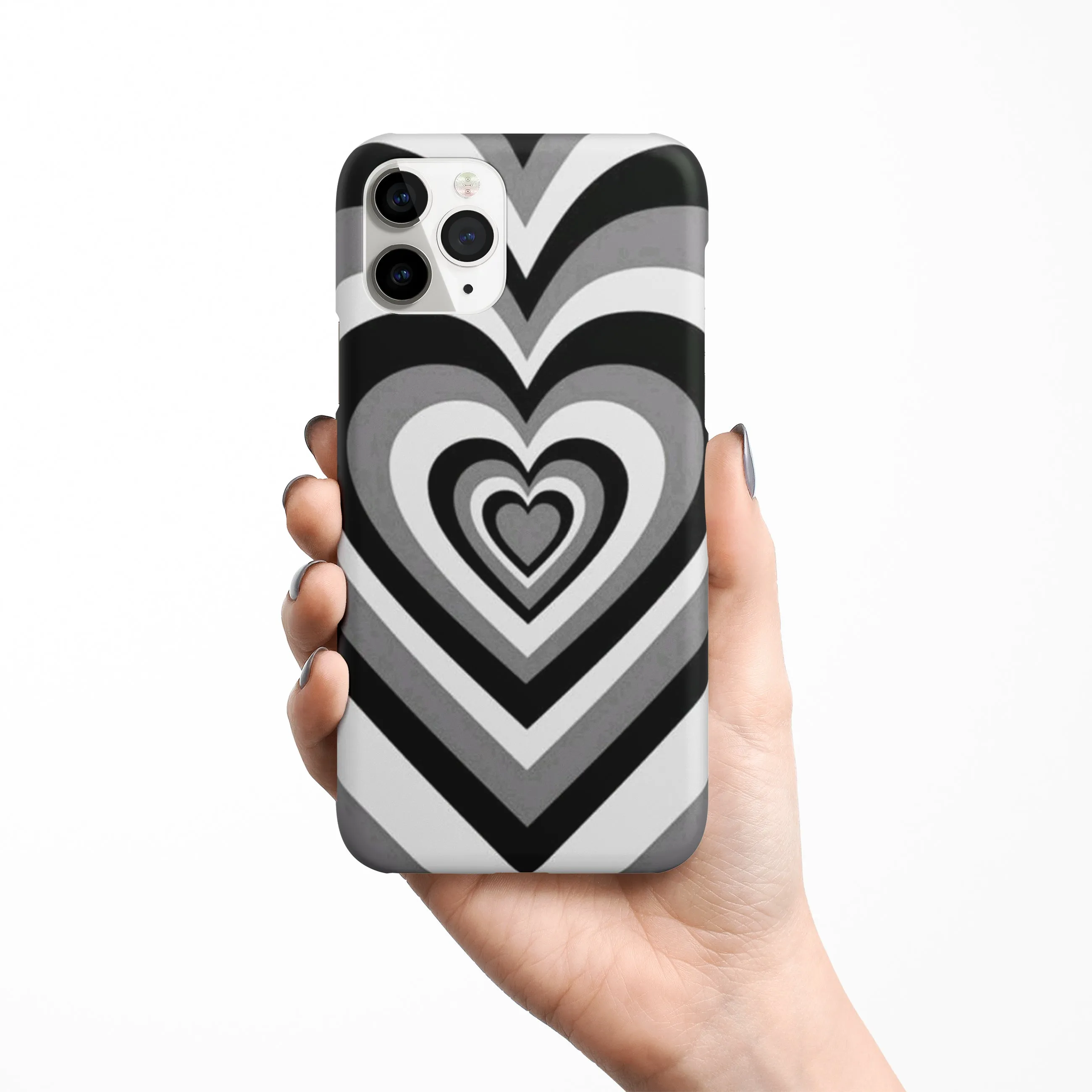 Y2K Black Hearts Phone Cover | Matte Case